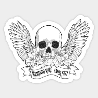 Memento Mori Amor Fati Sticker